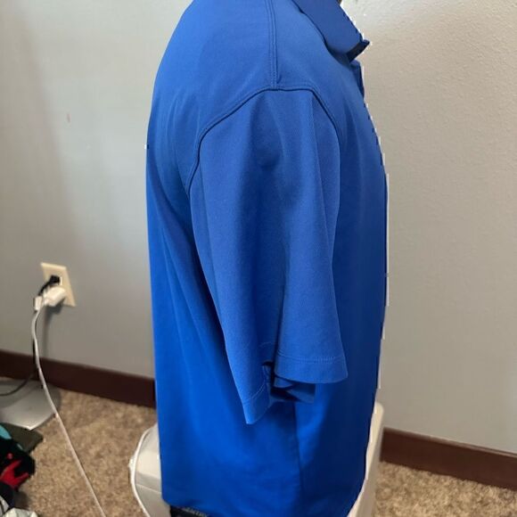 Nike Golf FitDry Mens Blue XL Short Sleeve Polo - Picture 3 of 5